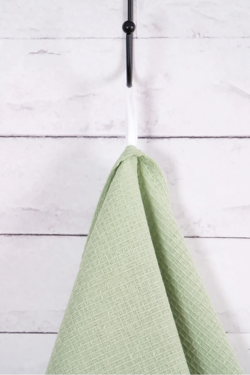 Полотенце вафельное 45/60 штучно 022 Олива (однотон) (160 гр)