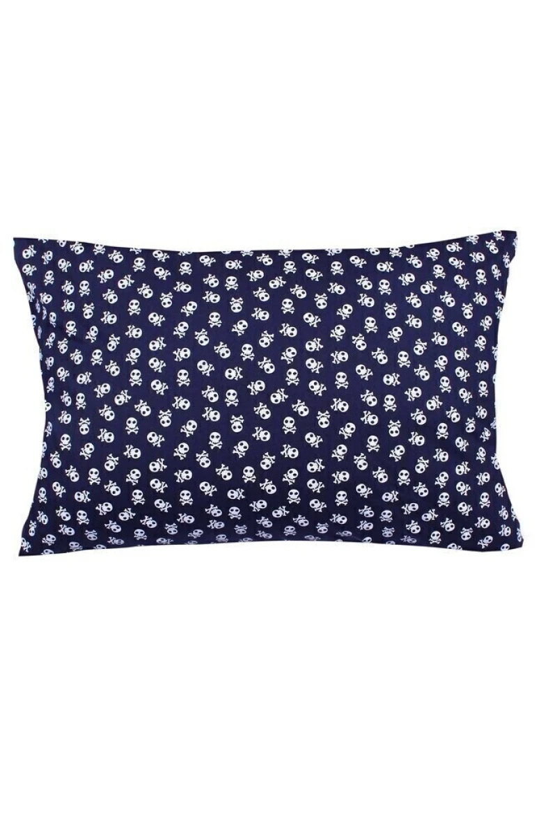 Наволочка трикотажная на молнии "Милые кости"