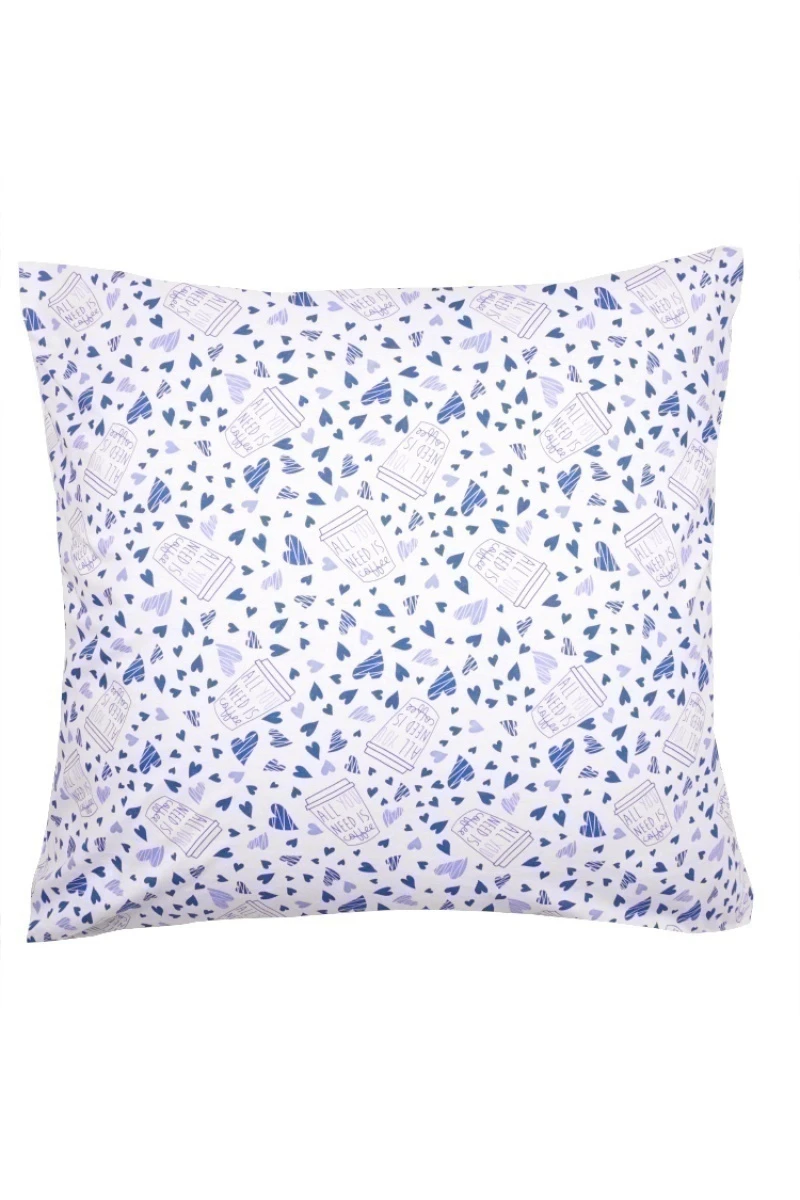 Наволочка трикотажная на молнии 169 - Кофе для тебя (белый) (145 г)