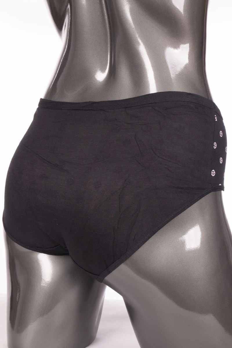 Трусы женские "QinShuDa" 8342-1 - черный