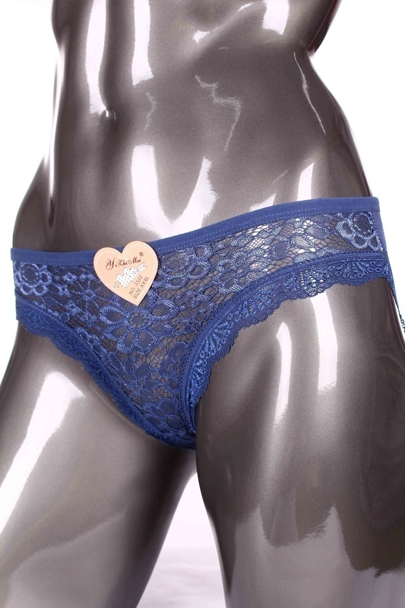 Трусы женские "YiZhiMei" 3333 - темно - синий