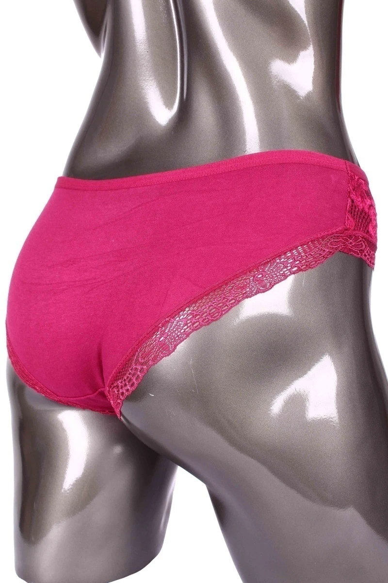 Трусы женские "YiZhiMei" 3338 - бордовый