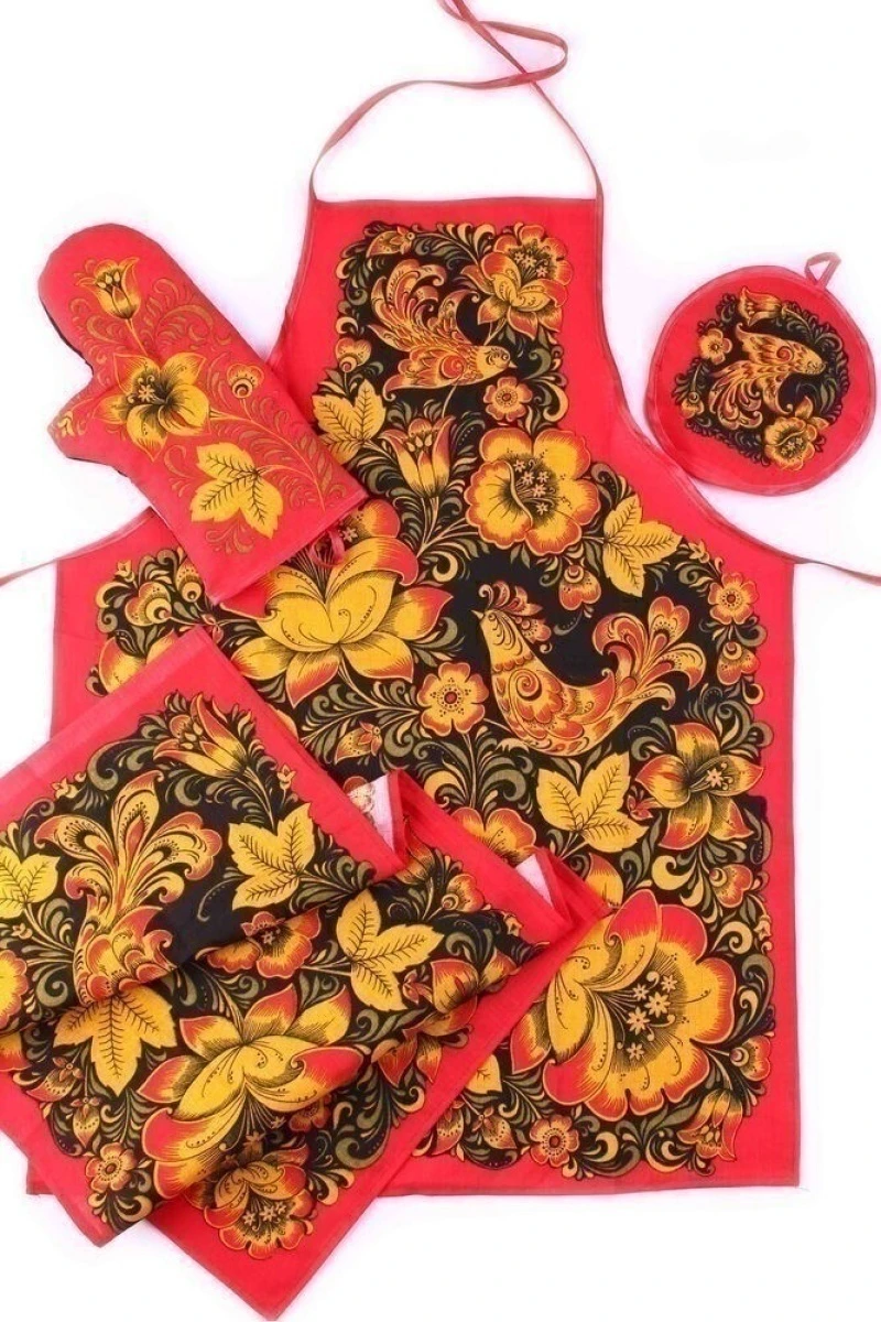 (К) Кухонный набор лён 024 Хохлома