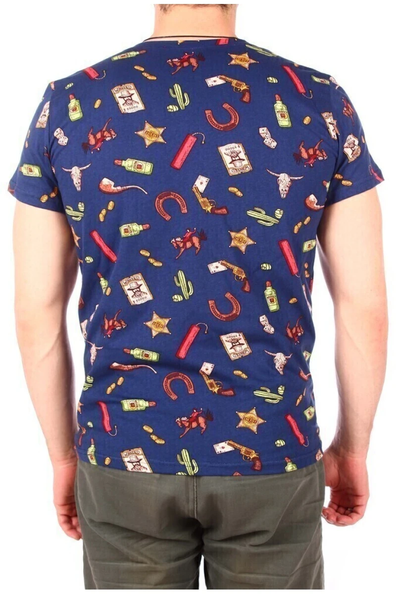 Футболка мужская "Шериф" синий