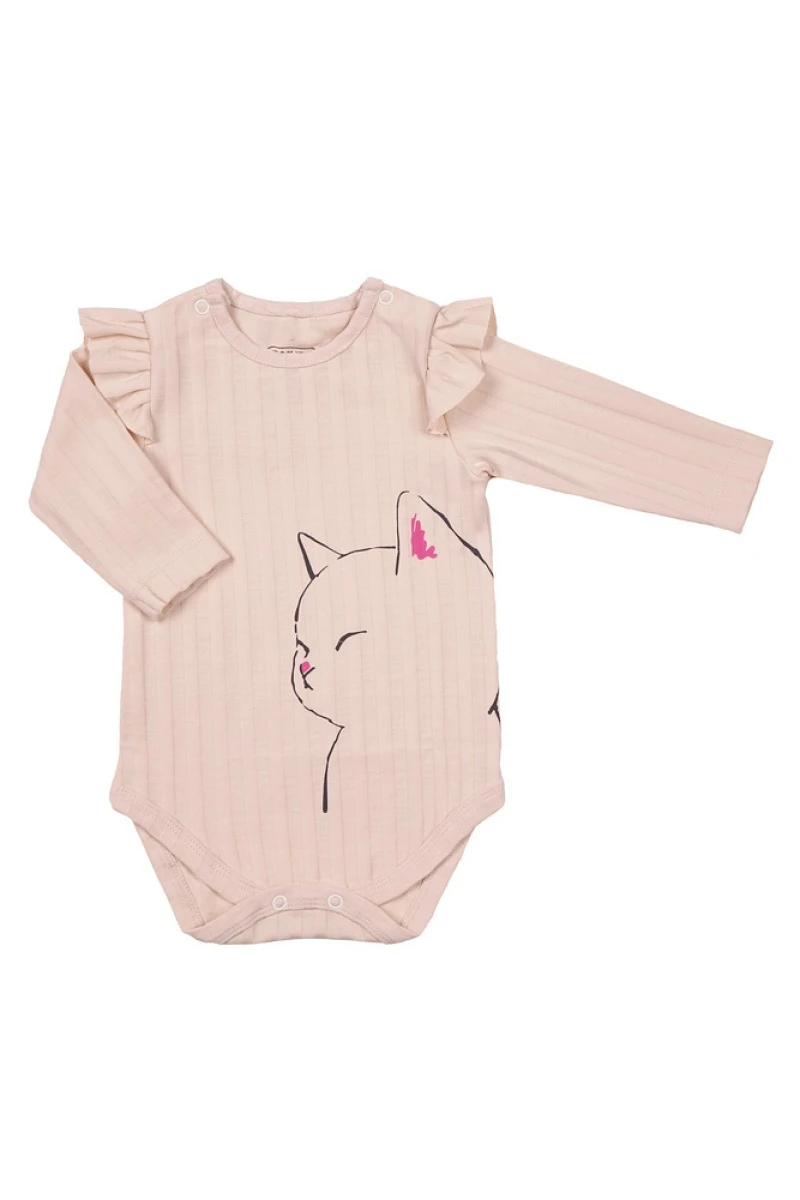 Боди для девочек OP1723 бежевый