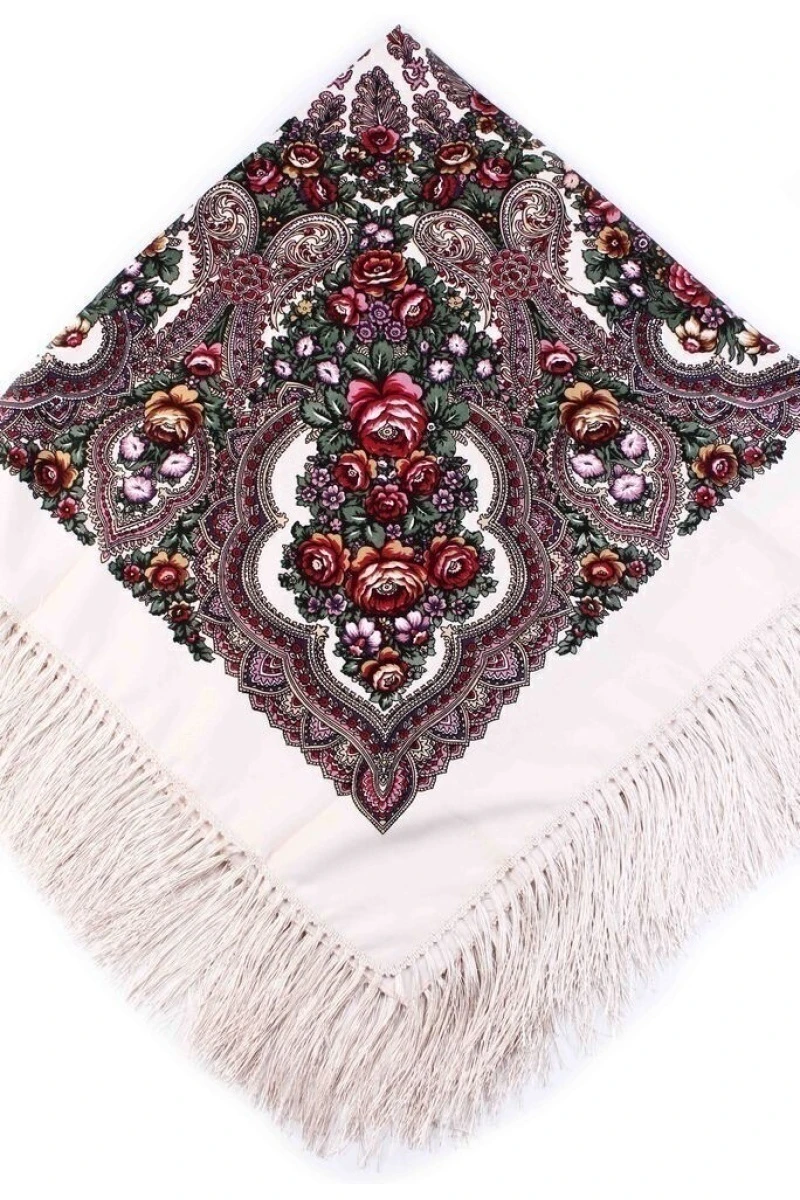 Платок Агния большой 120/120 бежевый