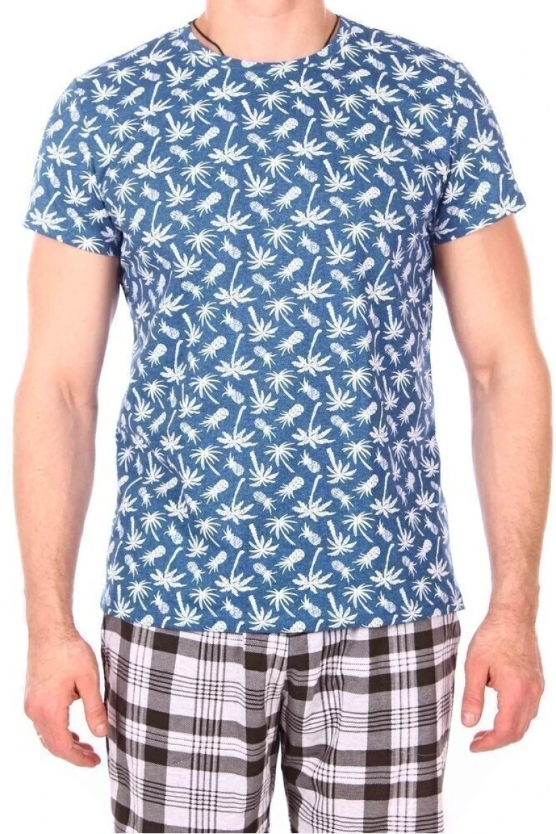 Футболка мужская "На море" голубой