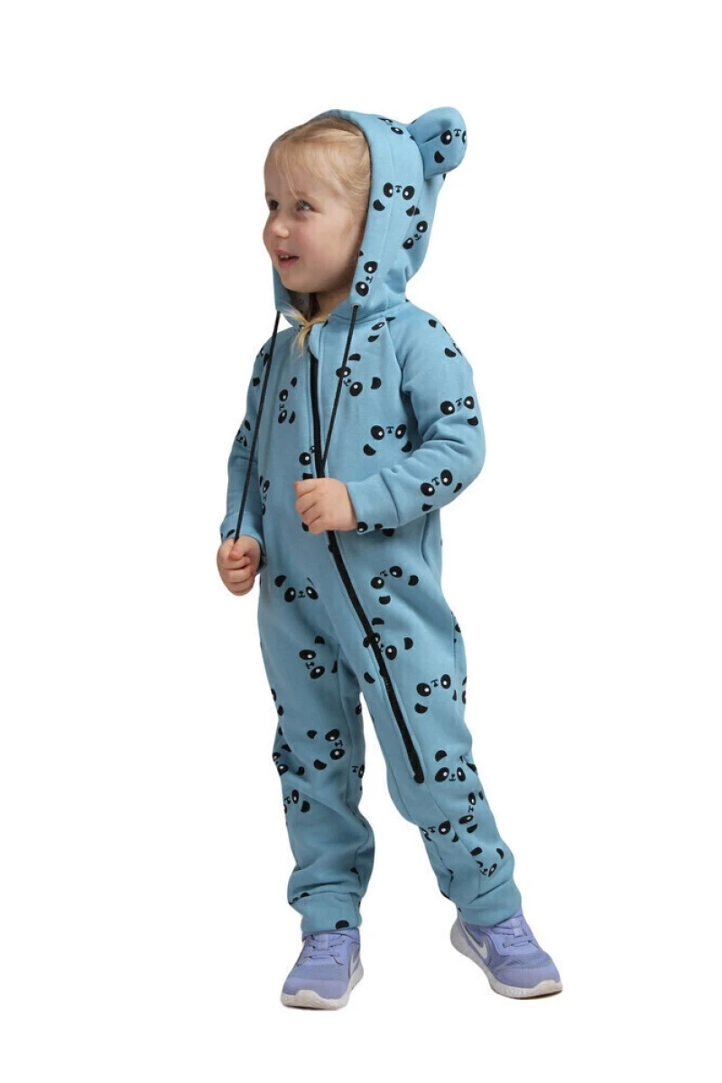 (СК) Комбинезон детский "Панда", голубой