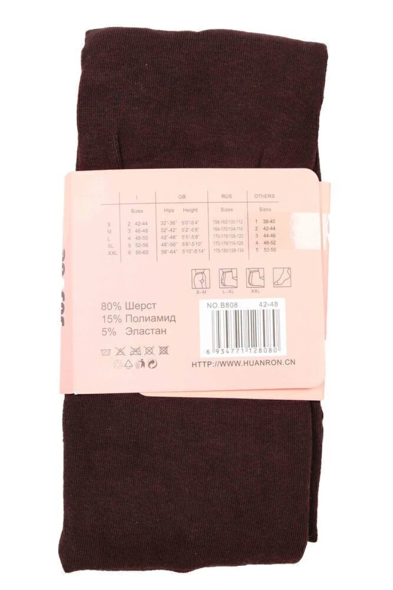 Колготки кашемировые "JuJube" В808 темно-коричневый