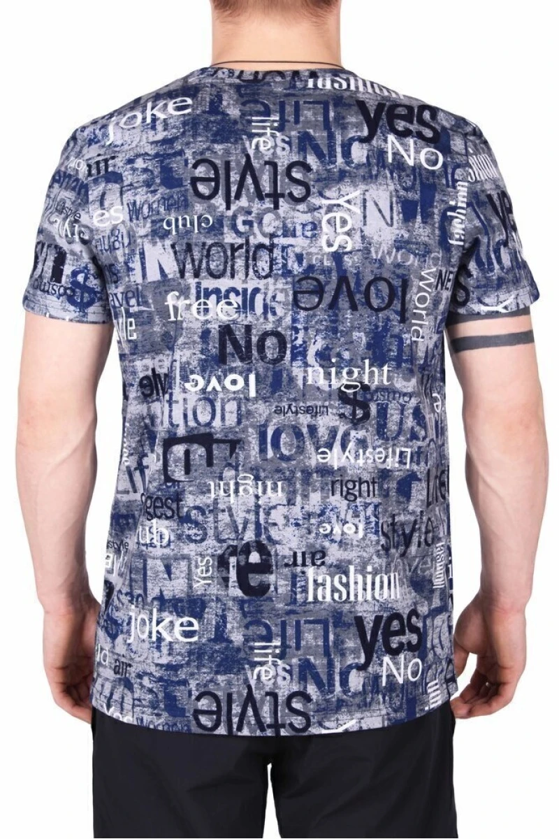 (СК) Футболка мужская "Алекс" серый, буквы