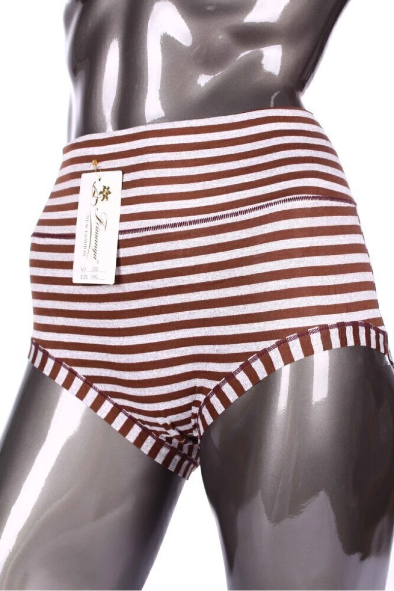 Трусы женские гигант "Feimanya" 302 - коричневый