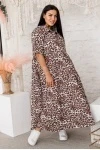 (СК) Платье "Италия" бежевый леопард