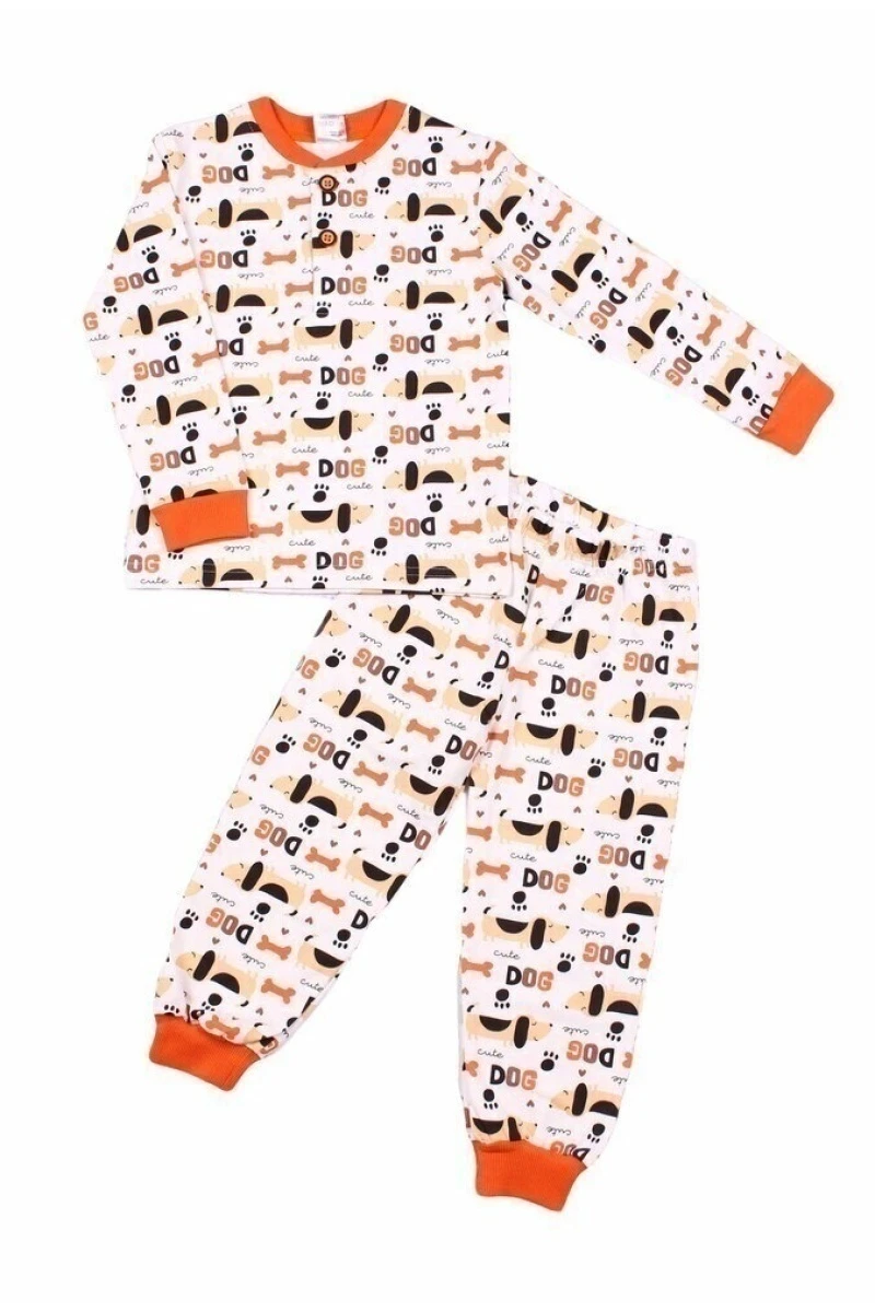 Пижама для мальчика "Милые собачки" ВСД белый