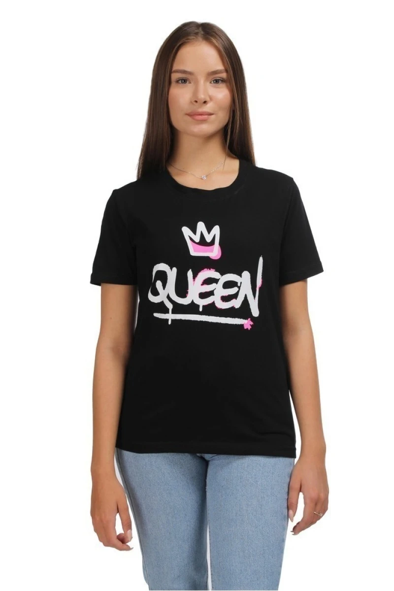 (СК) Футболка женская "Королева", черный