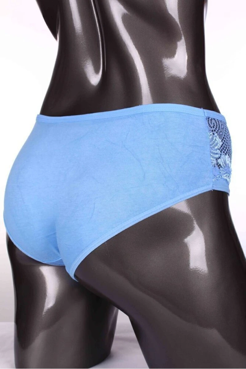 Трусы женские "YiZhiMei" 3336 - небесно - голубой