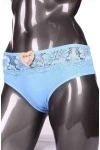 Трусы женские "YiZhiMei" 3336 - небесно - голубой
