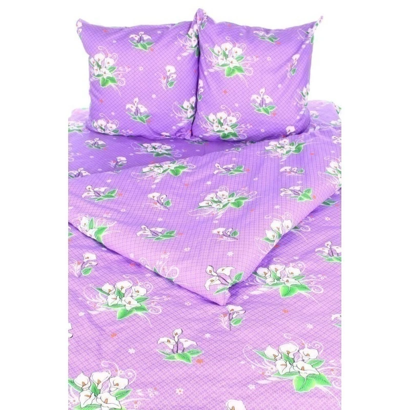 Постельное белье 120г/м бязь "Шарлиз" цв. фиолетовый р. 1.5 сп. арт. 1317/3