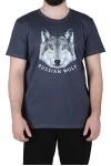 (СК) Футболка мужская "Русский волк" графит