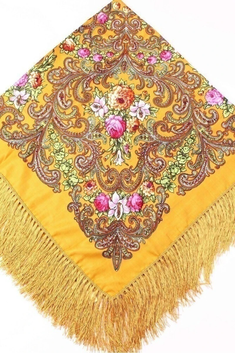 Платок Русский большой 120/120 золотой