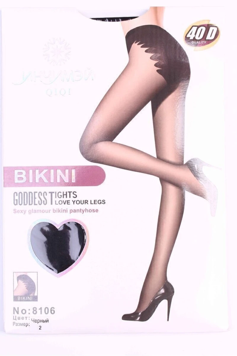 Колготки "инчимэй" 8106, черный (40 den)