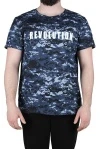 (СК) Футболка мужская "Камуфляж" темно-синий, пиксель