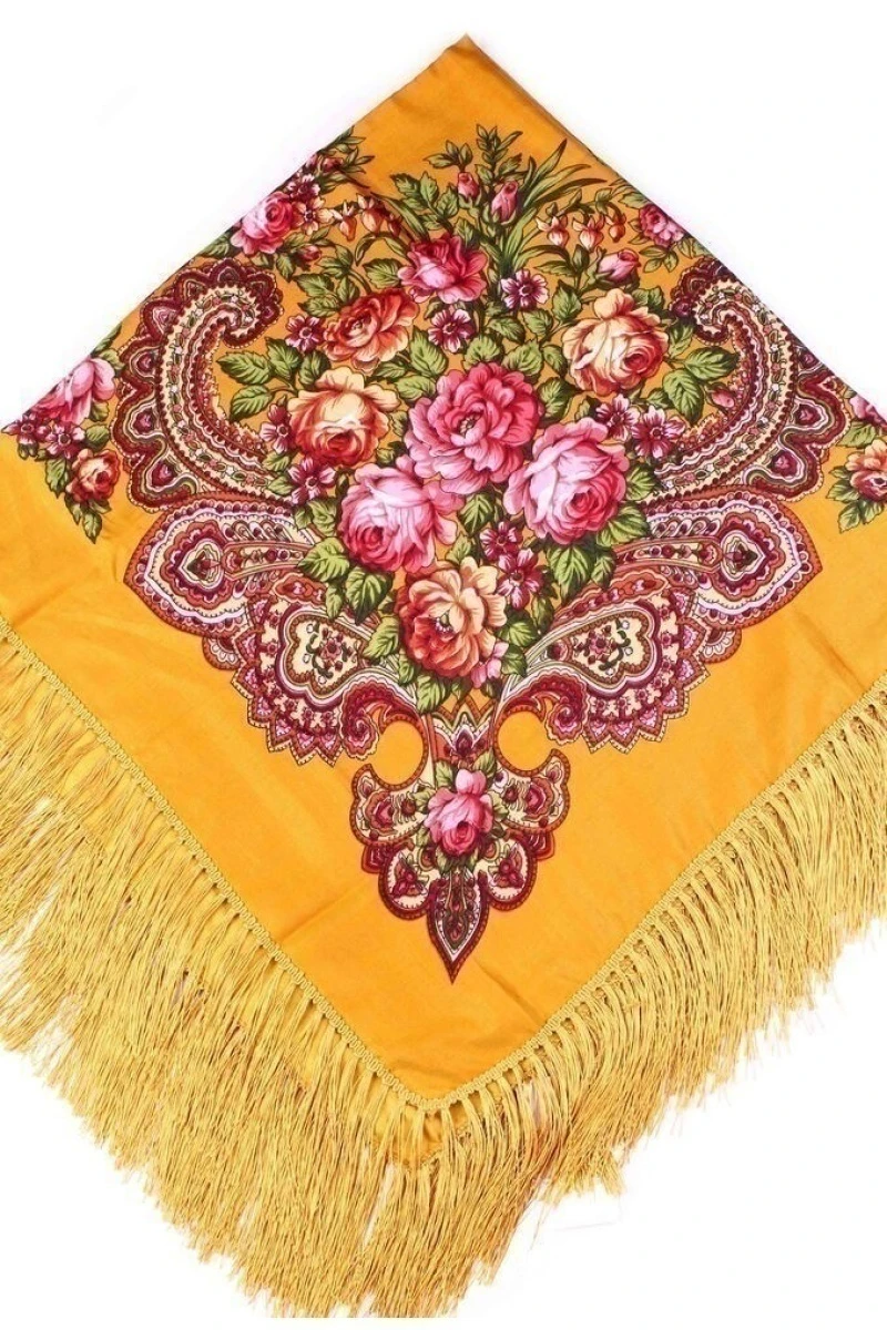 Платок Грушенька 100/100 золотой