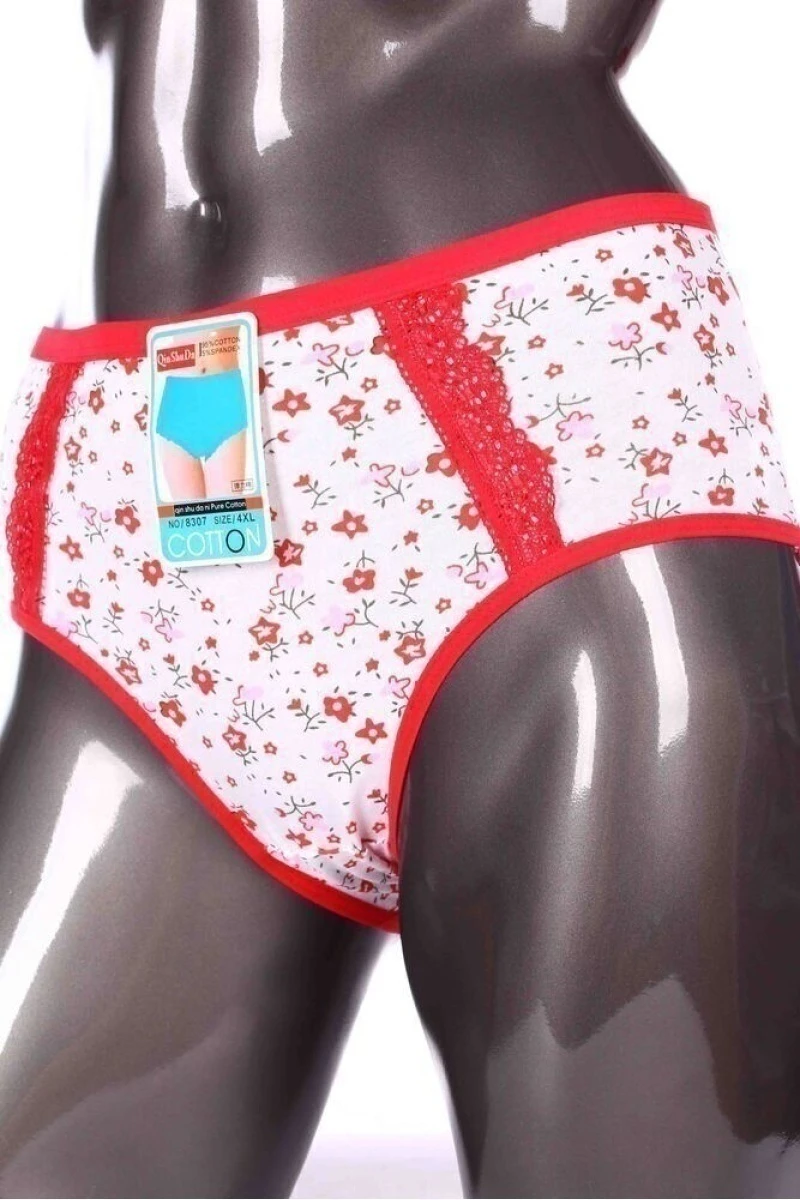 Трусы женские "QinShuDa" 8307 - красный