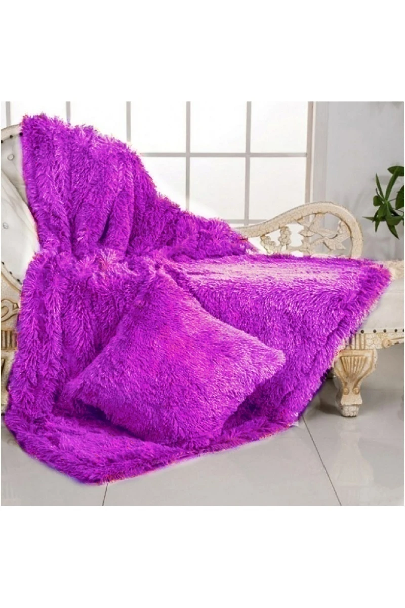 Покрывало-плед шиншилла - фуксия (220х240см)