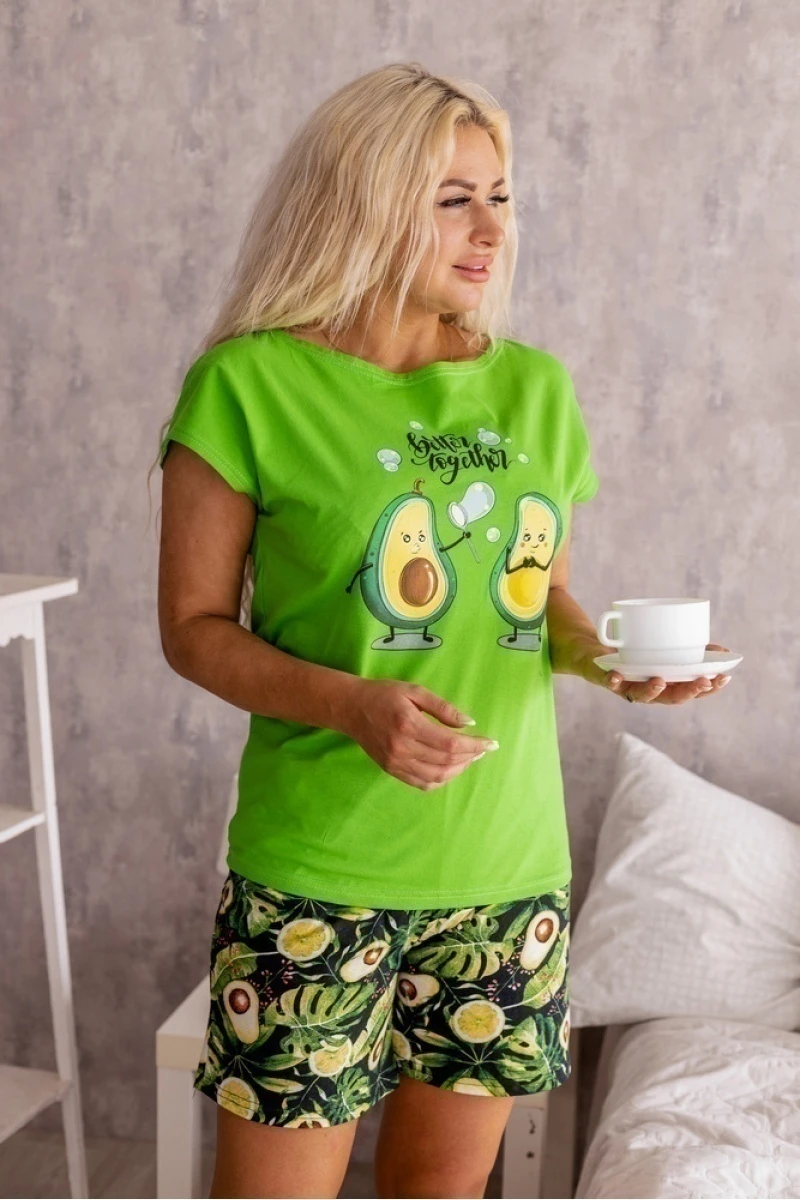 (СК) Футболка женская "Авокадо" салатовый