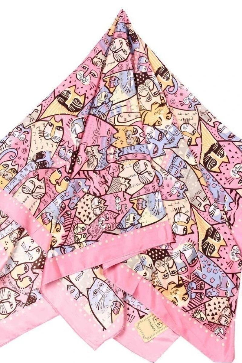 Платок Авангард 90/90 арт. KS90188 цвет 23 нежно-розовый