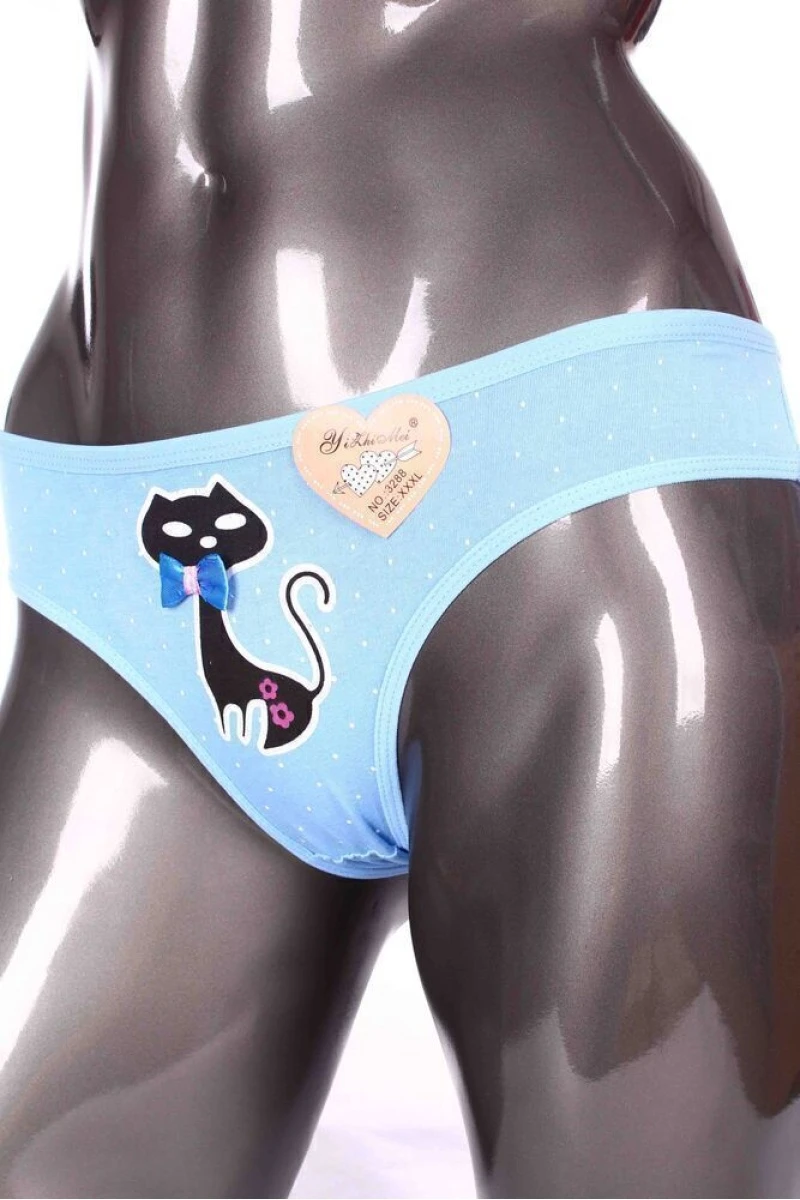 Трусы женские "YiZhiMei" 3288 - голубой