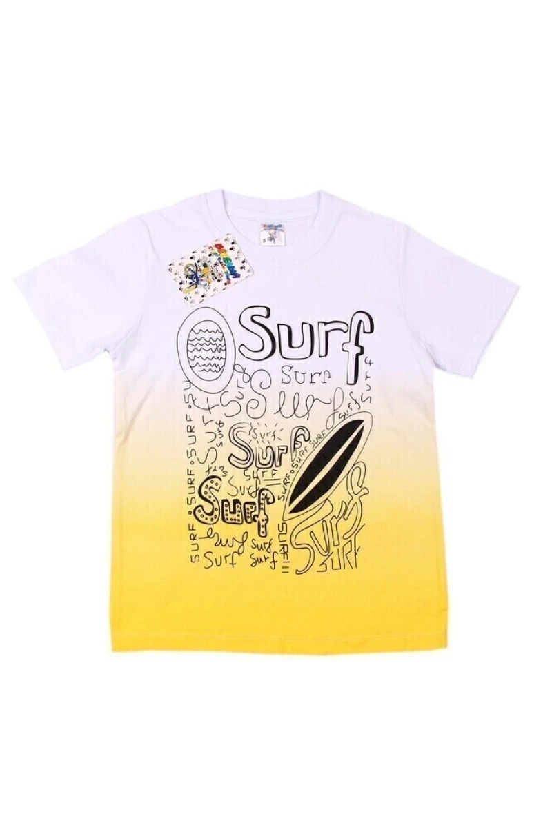 Футболка для мальчиков "Серфер" желтый