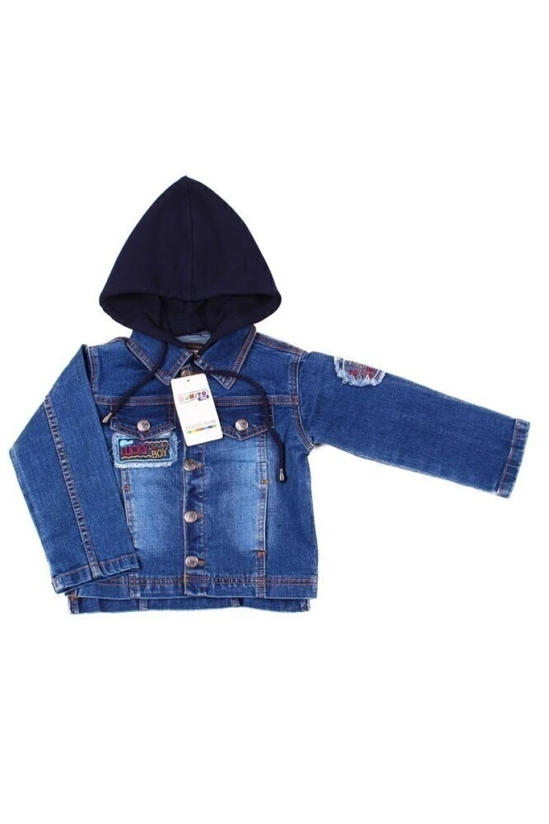 Пиджак джинсовый для мальчика ОР762П (темно-синий)