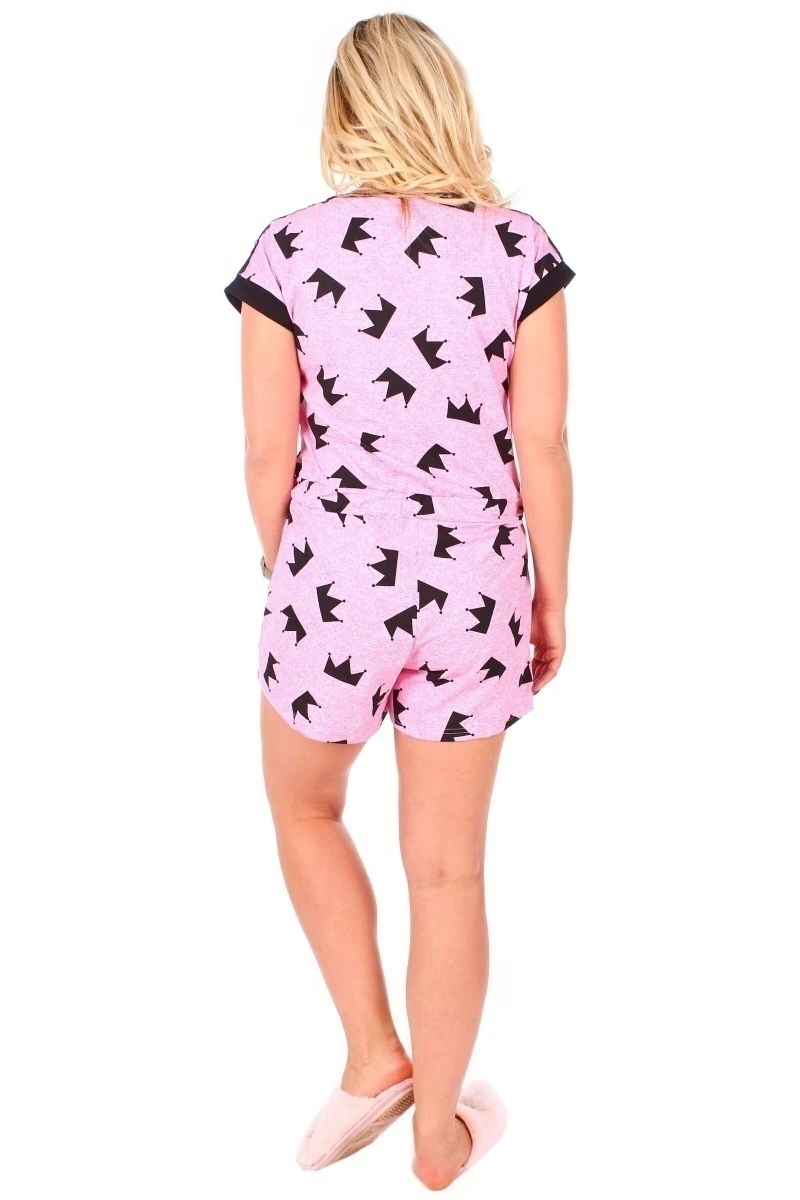 Комбинезон "Корона 2" розовый, трикотаж