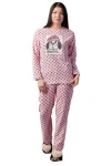 Домашний костюм К 100 (серый горох на розовом)