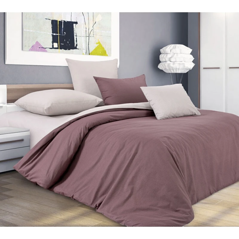 КПБ "ТД" перкаль "Шоколадный крем" ком. р. Евро (текстура 19+20)