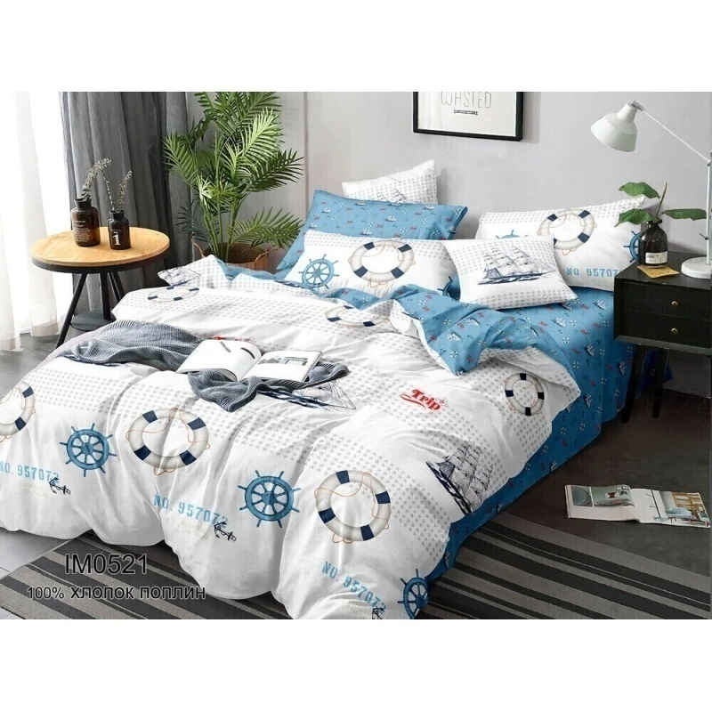 КПБ "Иматекс" поплин "Морское путешествие" ком. р. Семейный арт. IMO 521