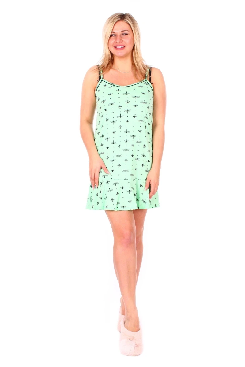 Сорочка "Стрекоза-1" ЗЕЛЕНЫЙ