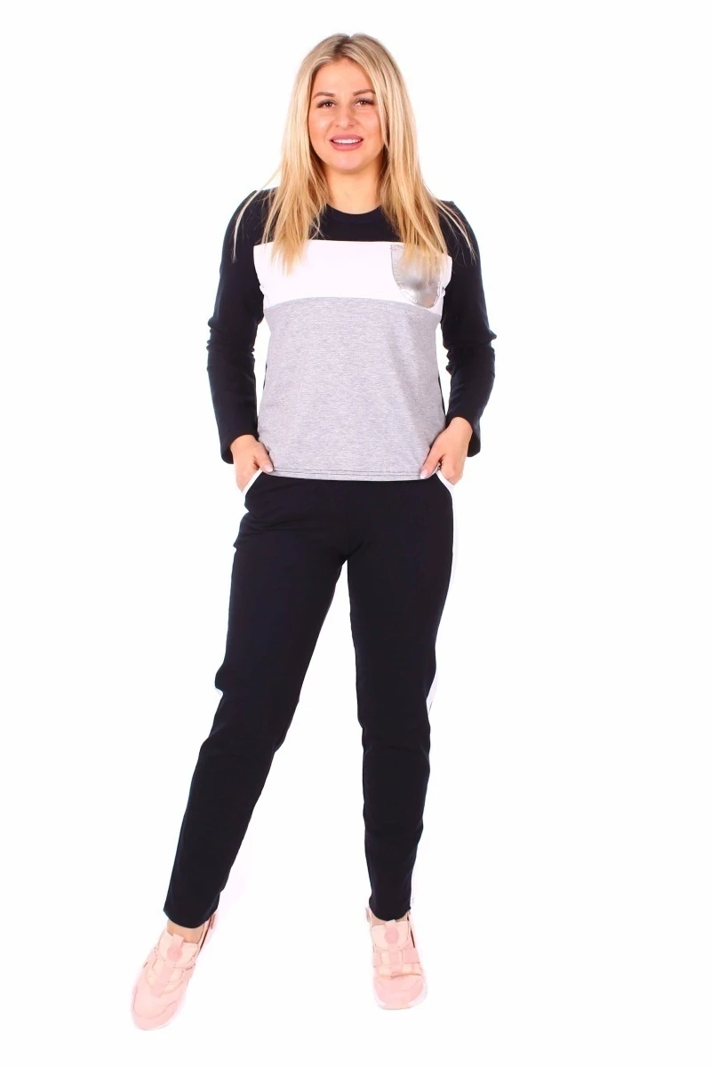 Костюм в полоску с карманом  354-2