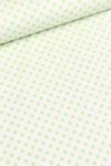 Ткань бязь "ГОС" 120г/м2, 150см "Горох" крупный салатовый арт. 8111/40