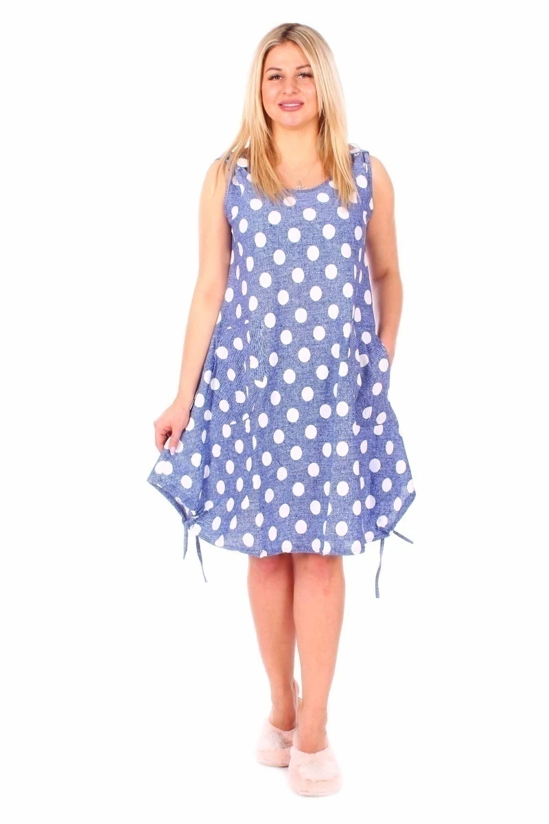 Женский сарафан  горох Б62Г