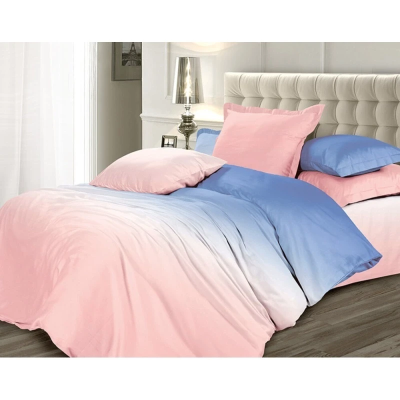 КПБ Российский сатин "ХБК" "Безмятежность розы" р. 2.0 сп. Евро арт. 11998-16