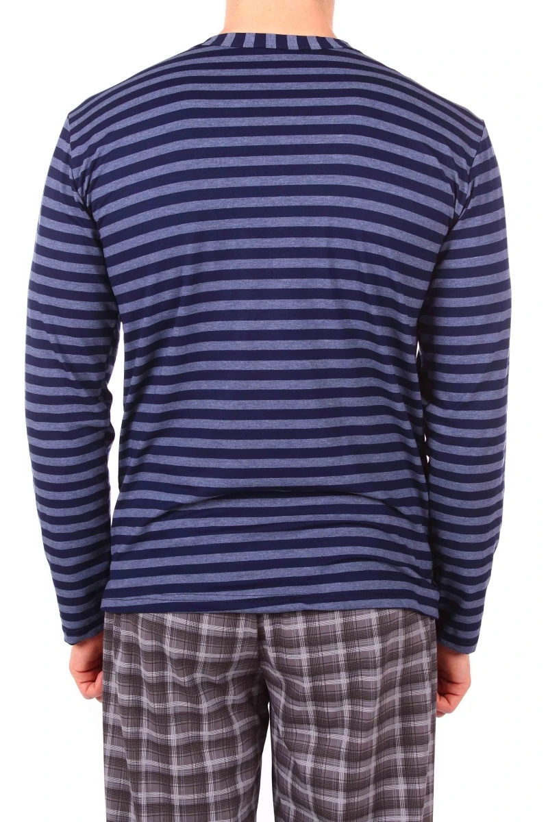 Лонгслив мужской 278 - синяя полоска