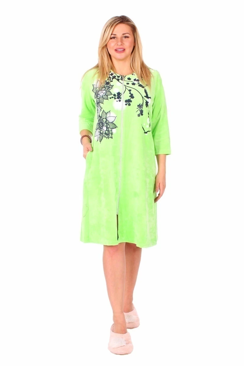 Женский халат из велюра ХТ44С