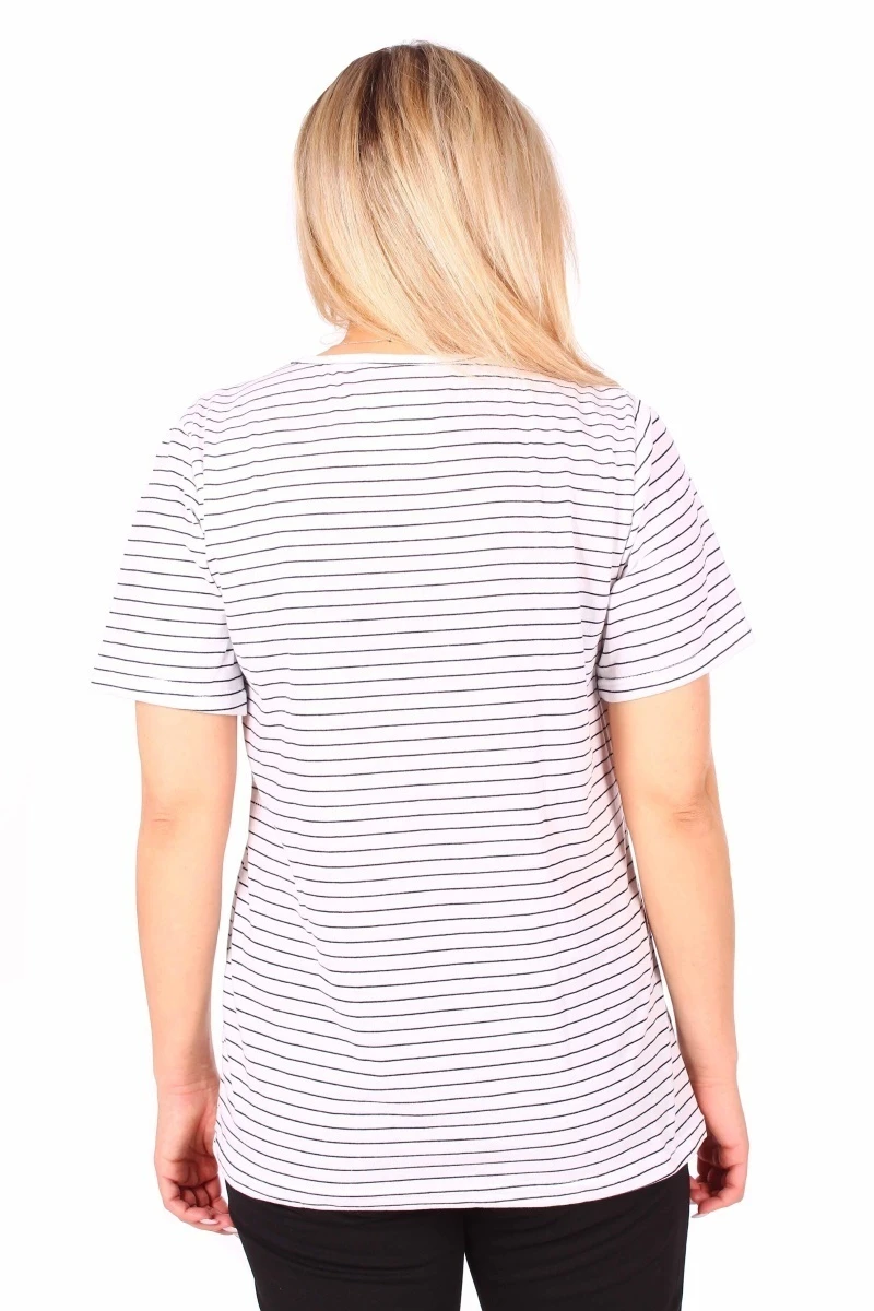 Женская футболка в полоску АВ114