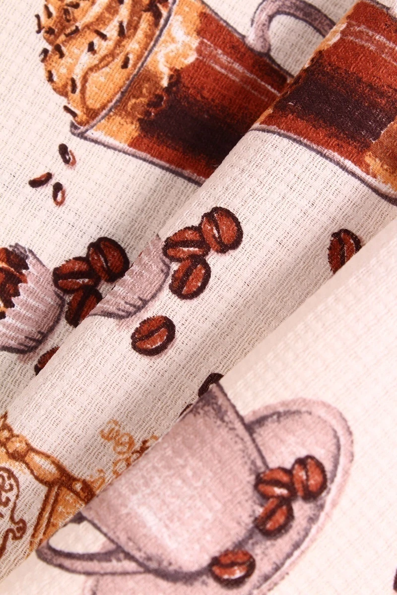 Вафельное полотно "ХБК" 175г/м2, 50см "Капучино" рис. 5230 вид 1