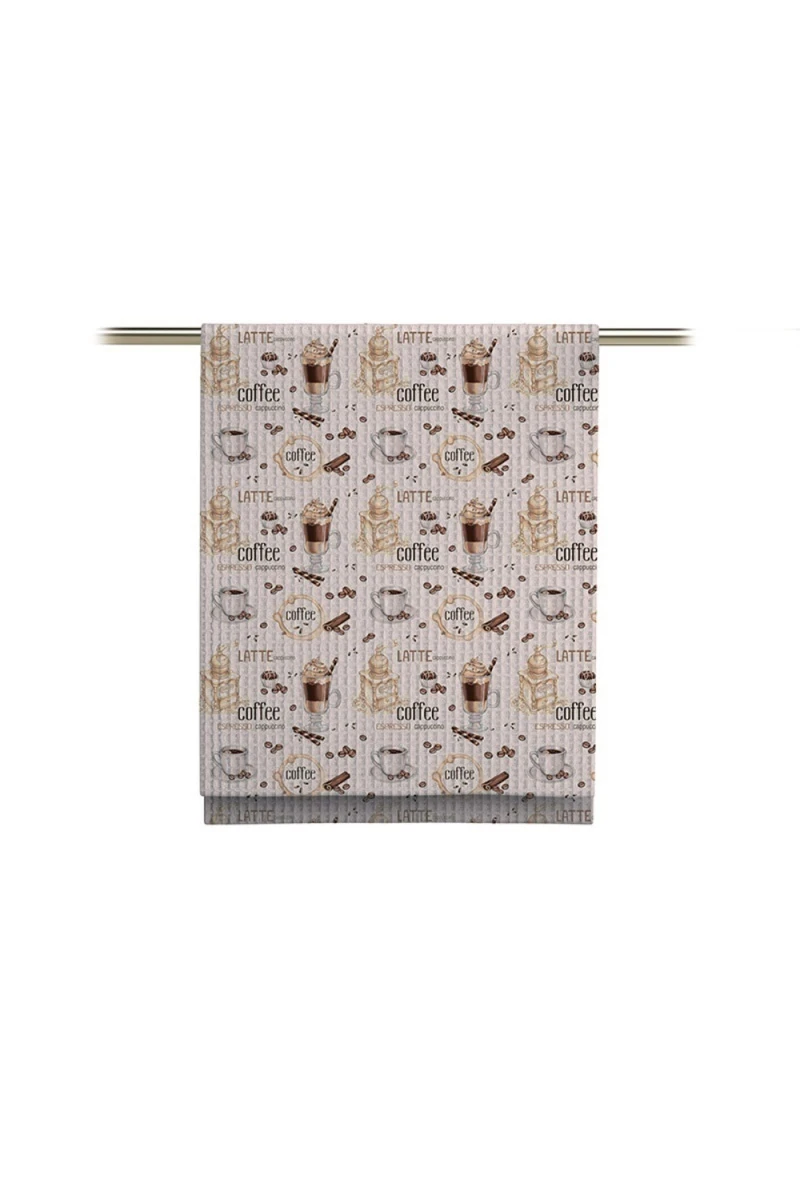 Вафельное полотно "ХБК" 175г/м2, 50см "Капучино" рис. 5230 вид 1