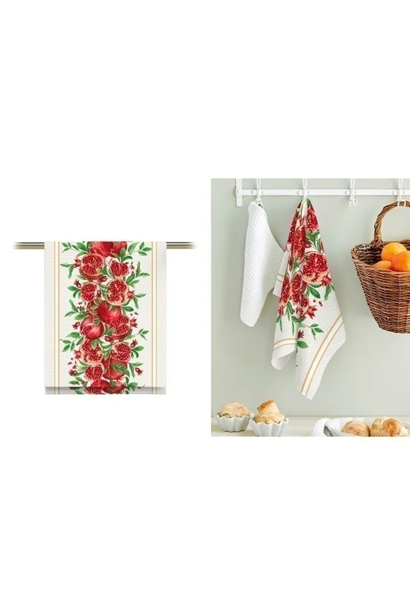 Вафельное полотно "ХБК" 175г/м2, 50см "Гранат" рис. 5636 вид 1