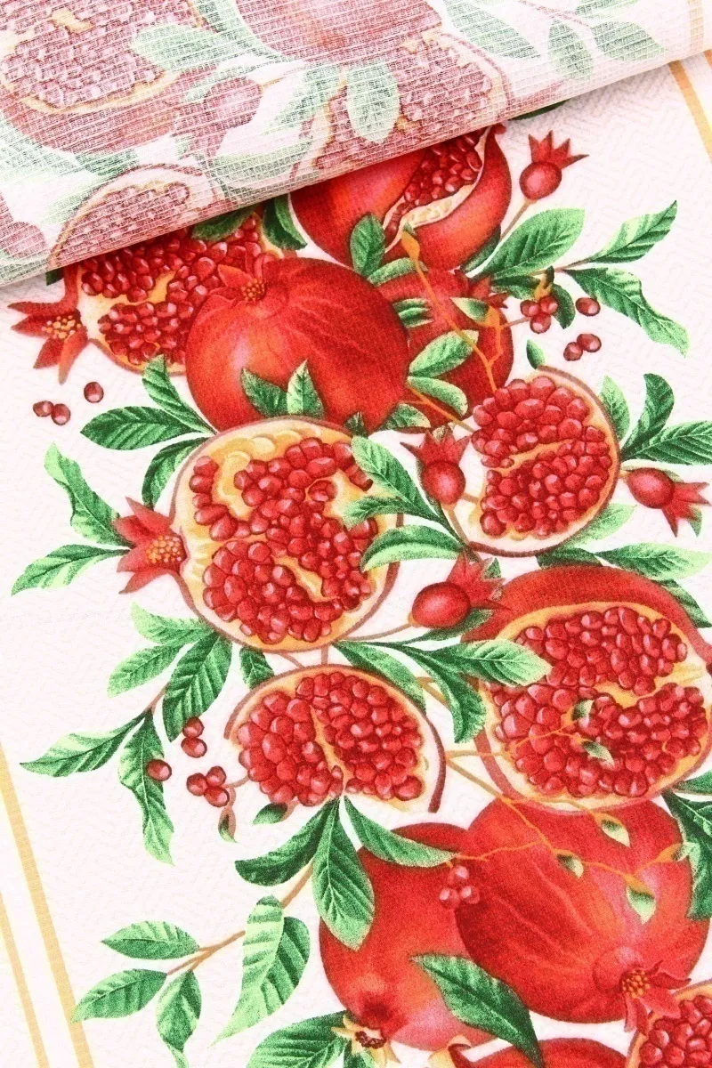 Вафельное полотно "ХБК" 175г/м2, 50см "Гранат" рис. 5636 вид 1