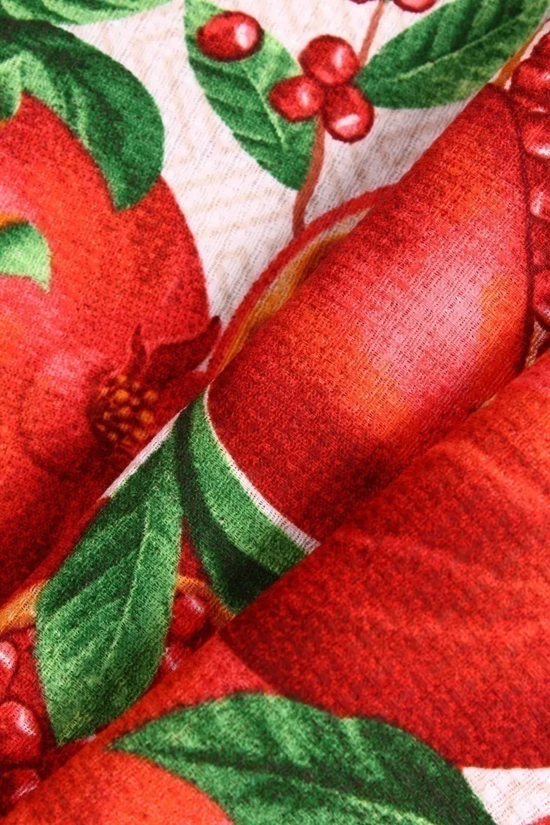 Вафельное полотно "ХБК" 175г/м2, 50см "Гранат" рис. 5636 вид 1